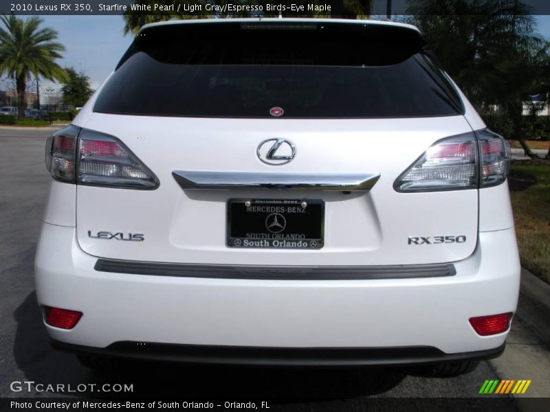 Starfire White Pearl / Light Gray/Espresso Birds-Eye Maple 2010 Lexus RX 350