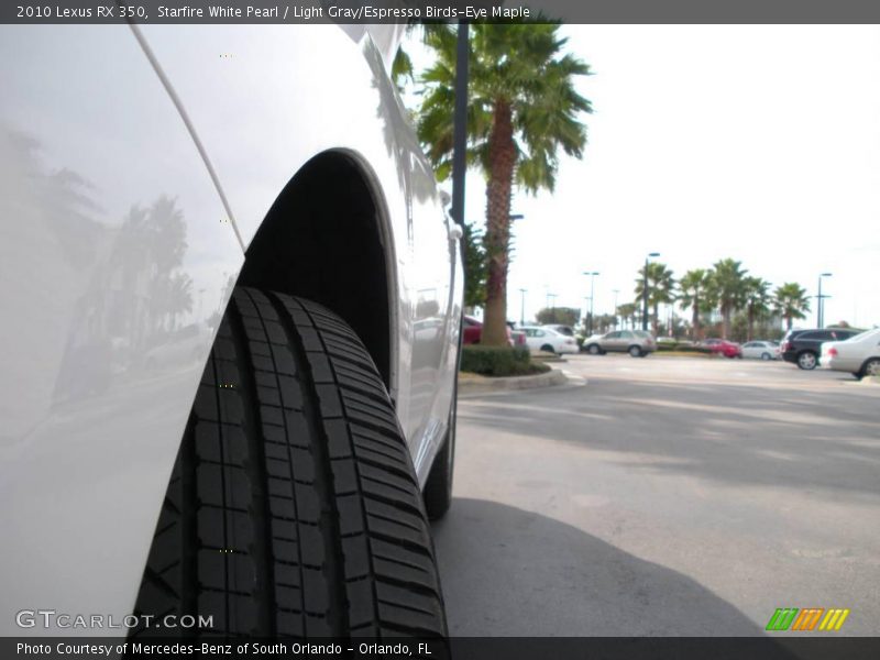 Starfire White Pearl / Light Gray/Espresso Birds-Eye Maple 2010 Lexus RX 350