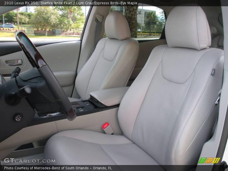 Starfire White Pearl / Light Gray/Espresso Birds-Eye Maple 2010 Lexus RX 350