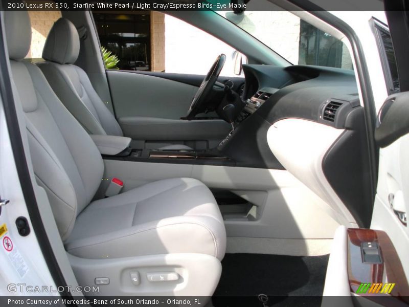 Starfire White Pearl / Light Gray/Espresso Birds-Eye Maple 2010 Lexus RX 350
