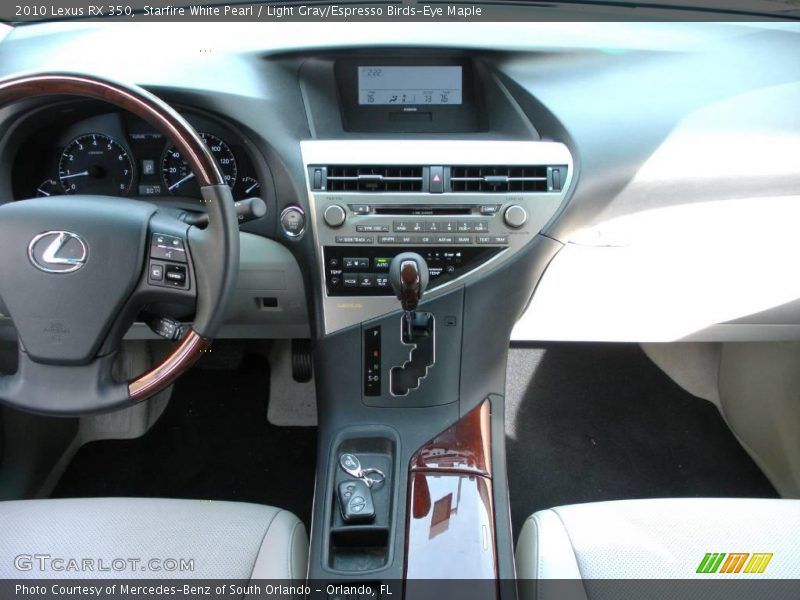 Starfire White Pearl / Light Gray/Espresso Birds-Eye Maple 2010 Lexus RX 350