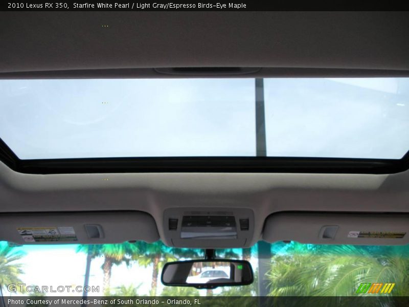 Starfire White Pearl / Light Gray/Espresso Birds-Eye Maple 2010 Lexus RX 350