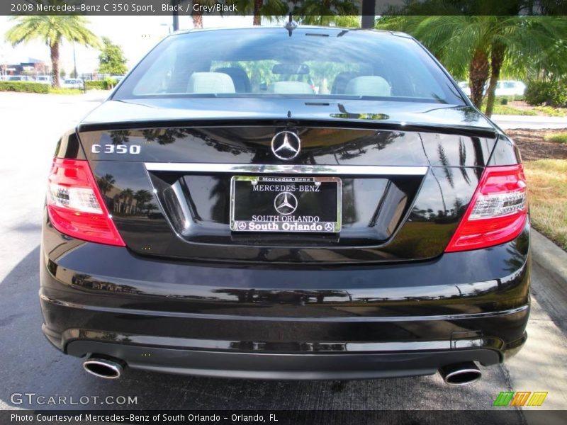Black / Grey/Black 2008 Mercedes-Benz C 350 Sport