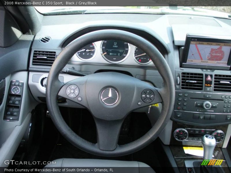 Black / Grey/Black 2008 Mercedes-Benz C 350 Sport