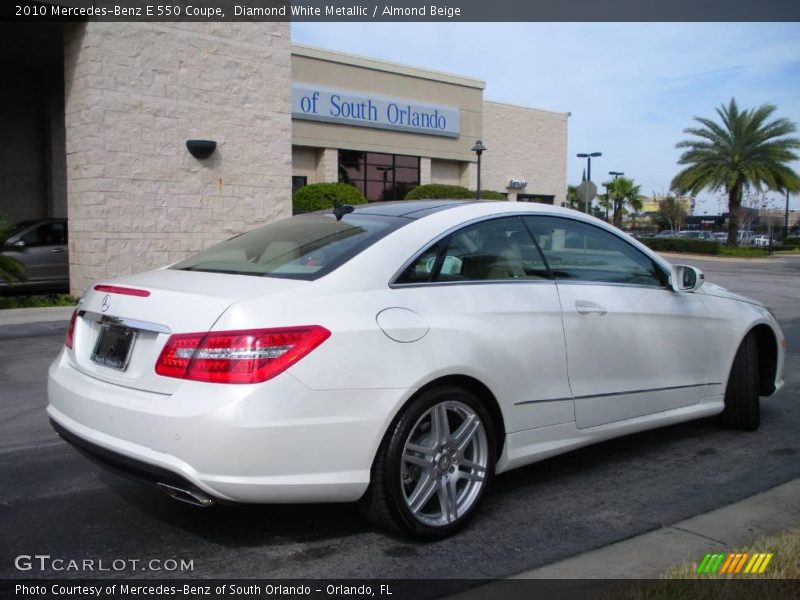 Diamond White Metallic / Almond Beige 2010 Mercedes-Benz E 550 Coupe