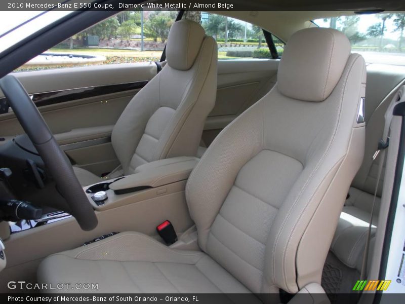 Diamond White Metallic / Almond Beige 2010 Mercedes-Benz E 550 Coupe