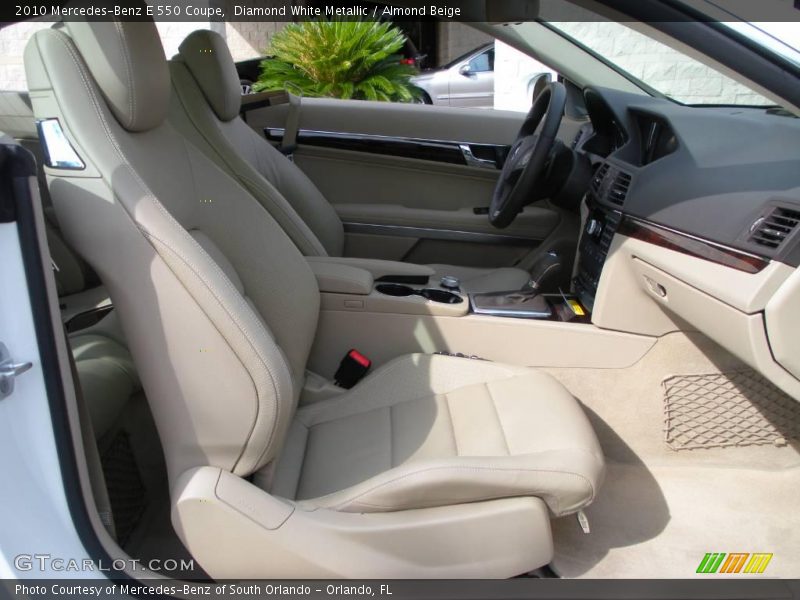 Diamond White Metallic / Almond Beige 2010 Mercedes-Benz E 550 Coupe