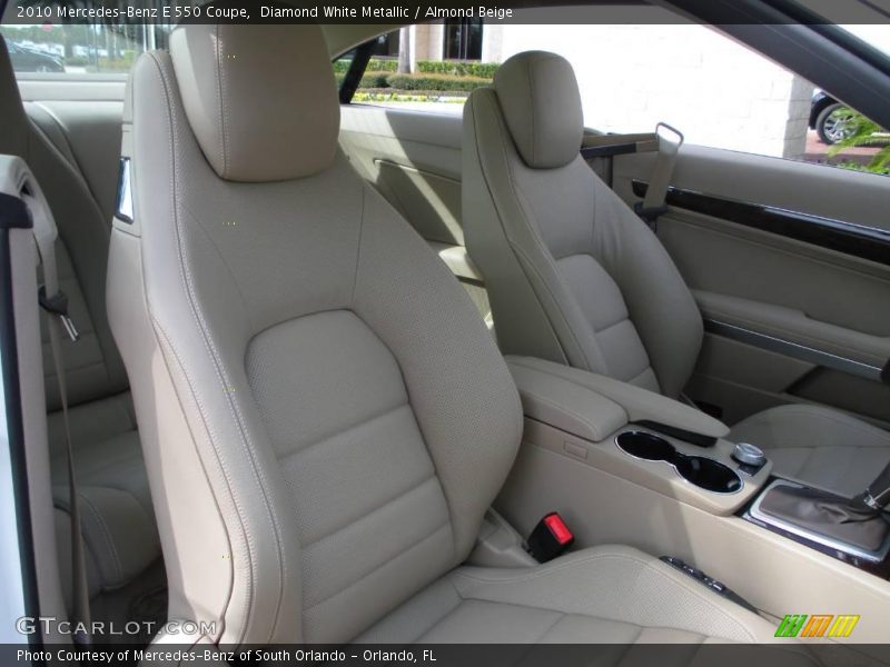 Diamond White Metallic / Almond Beige 2010 Mercedes-Benz E 550 Coupe