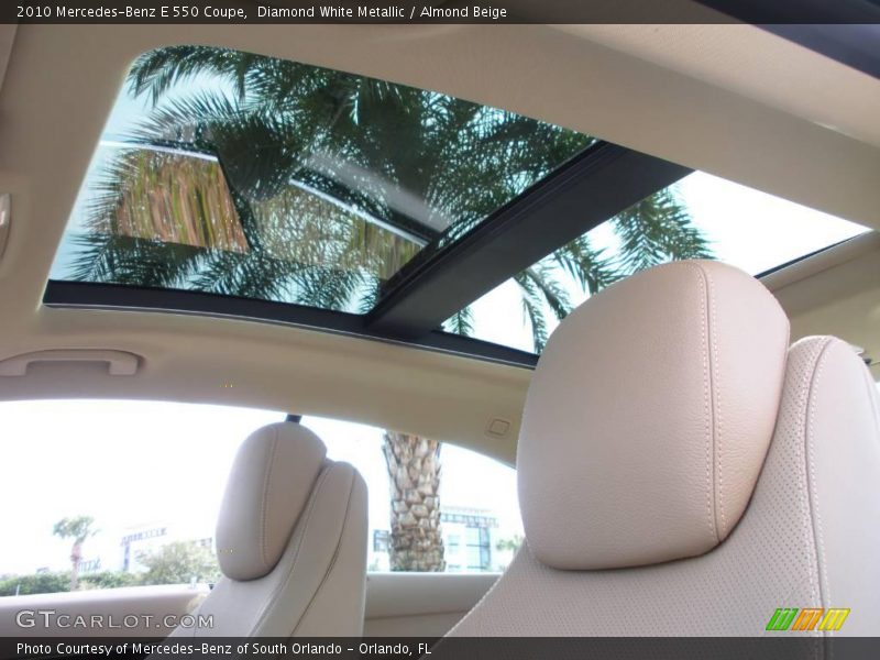 Diamond White Metallic / Almond Beige 2010 Mercedes-Benz E 550 Coupe