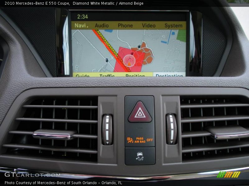 Diamond White Metallic / Almond Beige 2010 Mercedes-Benz E 550 Coupe