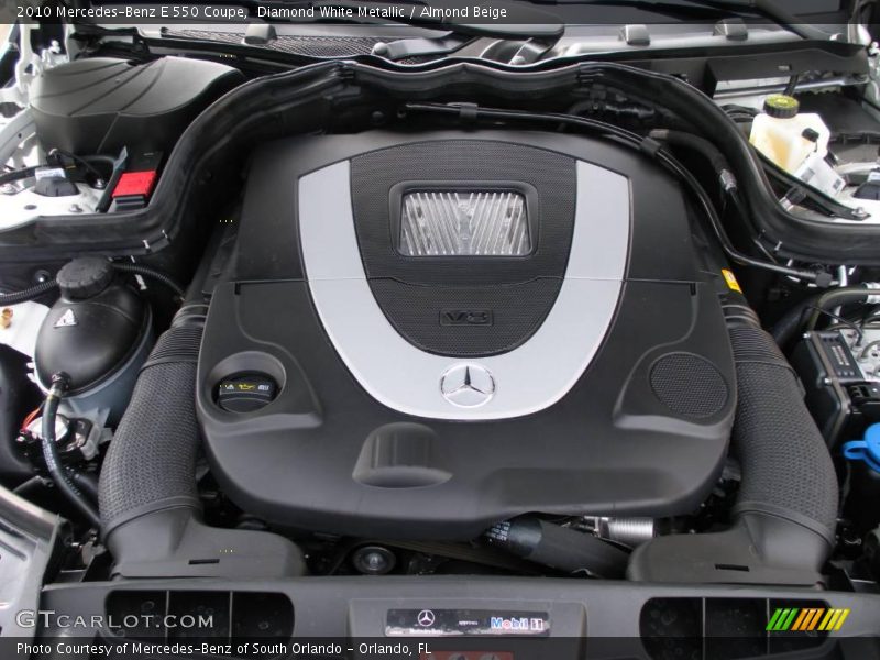 Diamond White Metallic / Almond Beige 2010 Mercedes-Benz E 550 Coupe