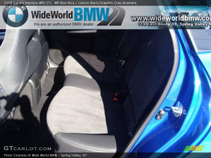 WR Blue Mica / Carbon Black/Graphite Gray Alcantara 2008 Subaru Impreza WRX STi