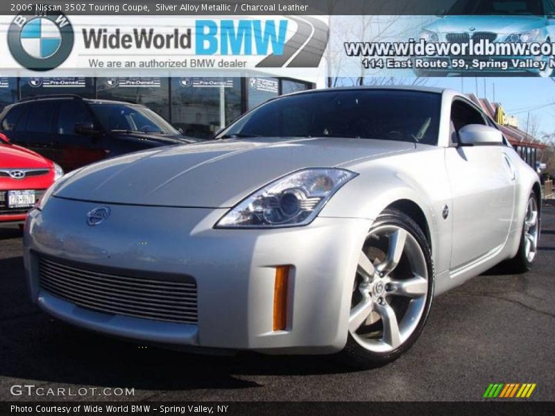Silver Alloy Metallic / Charcoal Leather 2006 Nissan 350Z Touring Coupe