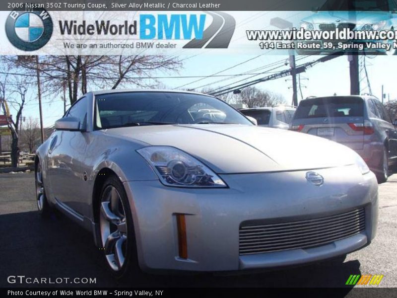 Silver Alloy Metallic / Charcoal Leather 2006 Nissan 350Z Touring Coupe