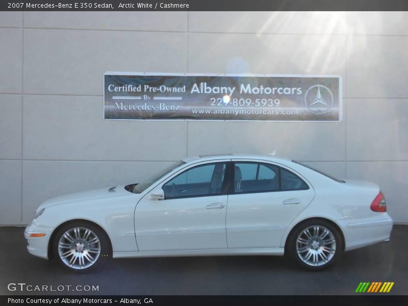 Arctic White / Cashmere 2007 Mercedes-Benz E 350 Sedan