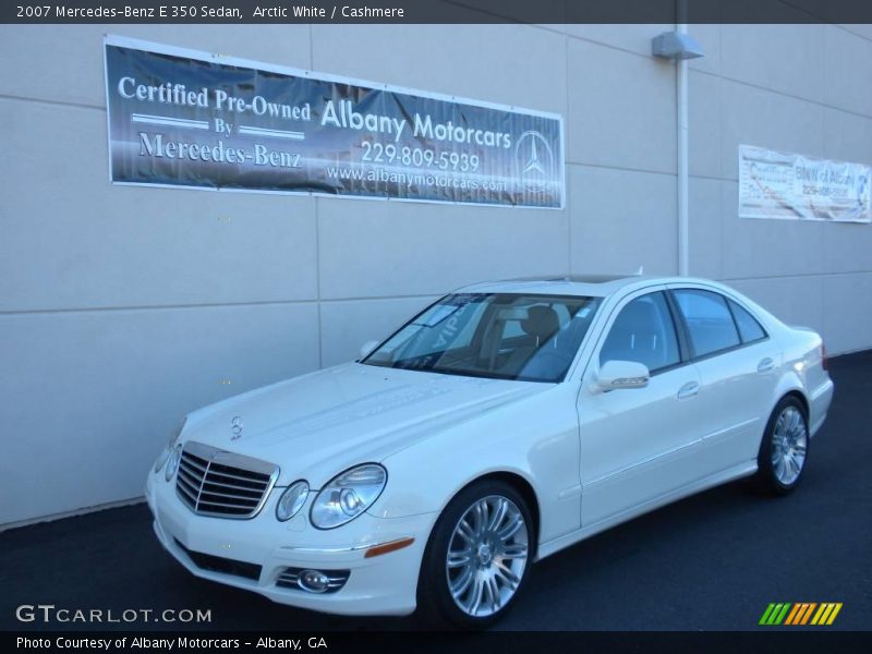 Arctic White / Cashmere 2007 Mercedes-Benz E 350 Sedan