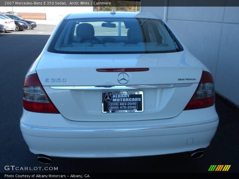 Arctic White / Cashmere 2007 Mercedes-Benz E 350 Sedan