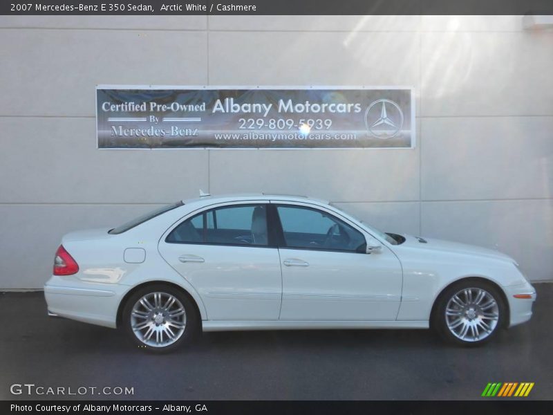 Arctic White / Cashmere 2007 Mercedes-Benz E 350 Sedan