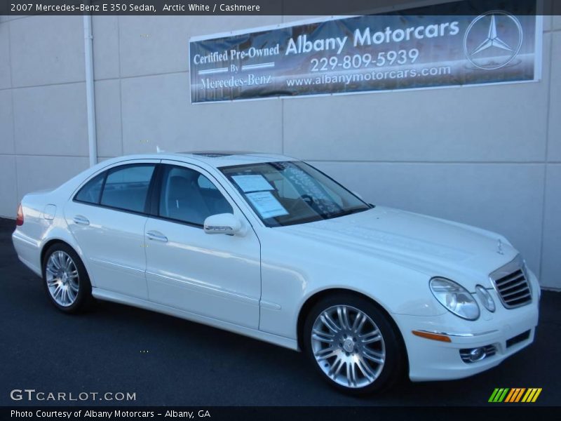 Arctic White / Cashmere 2007 Mercedes-Benz E 350 Sedan