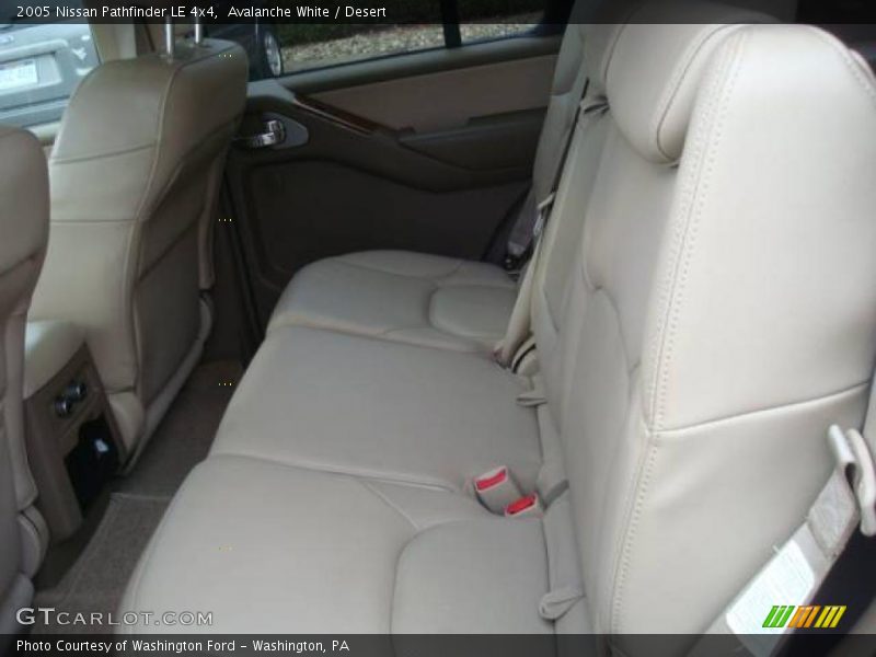 Avalanche White / Desert 2005 Nissan Pathfinder LE 4x4