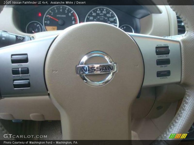 Avalanche White / Desert 2005 Nissan Pathfinder LE 4x4