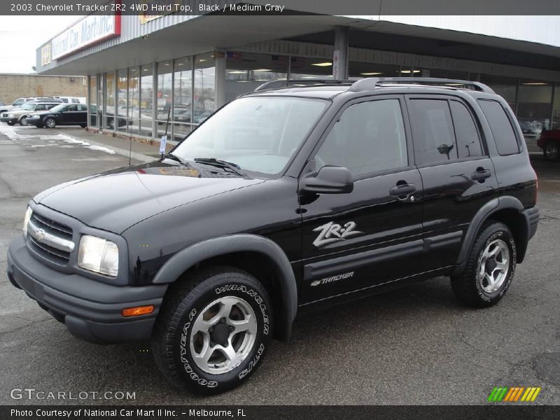 Black / Medium Gray 2003 Chevrolet Tracker ZR2 4WD Hard Top