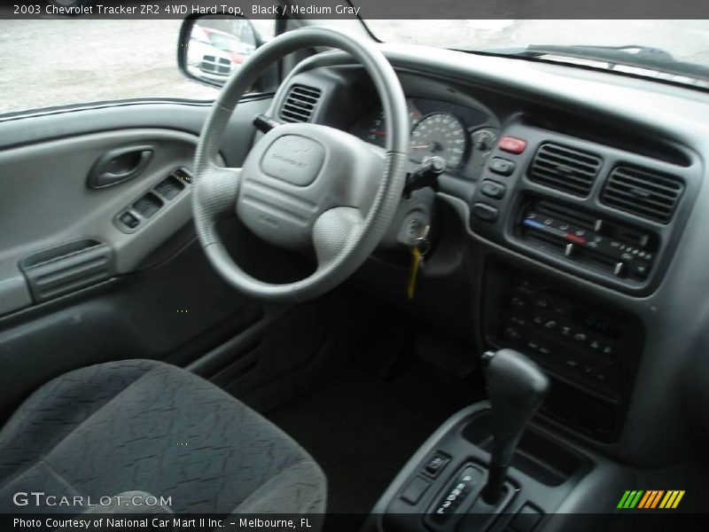 Black / Medium Gray 2003 Chevrolet Tracker ZR2 4WD Hard Top