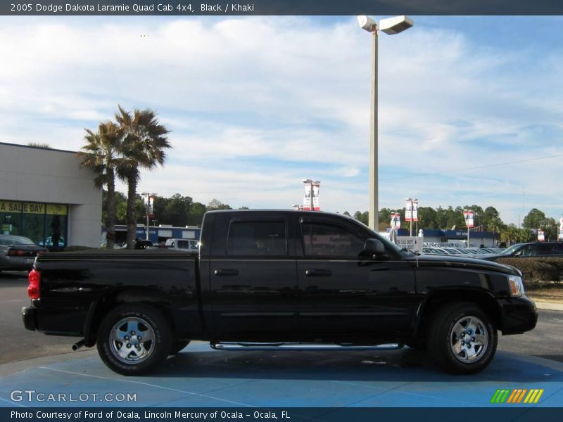 Black / Khaki 2005 Dodge Dakota Laramie Quad Cab 4x4