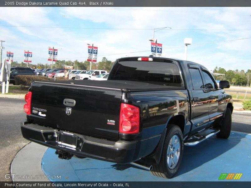 Black / Khaki 2005 Dodge Dakota Laramie Quad Cab 4x4