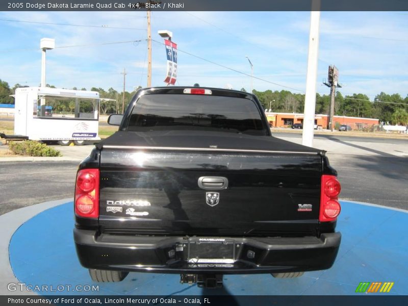 Black / Khaki 2005 Dodge Dakota Laramie Quad Cab 4x4
