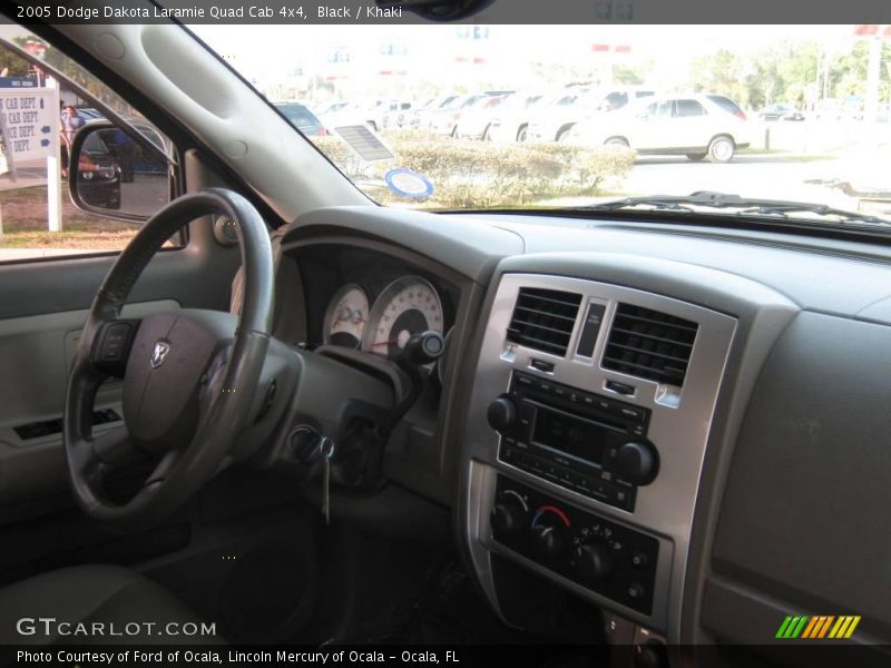 Black / Khaki 2005 Dodge Dakota Laramie Quad Cab 4x4