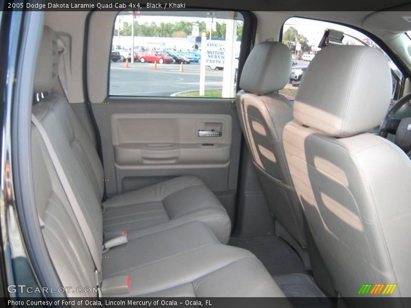 Black / Khaki 2005 Dodge Dakota Laramie Quad Cab 4x4