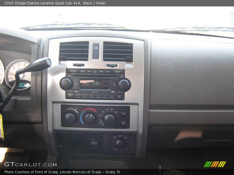 Black / Khaki 2005 Dodge Dakota Laramie Quad Cab 4x4