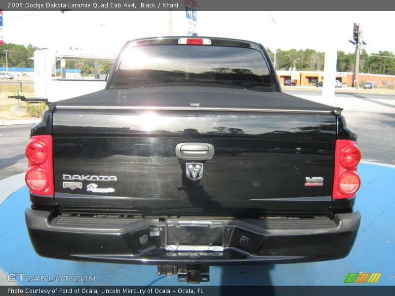 Black / Khaki 2005 Dodge Dakota Laramie Quad Cab 4x4