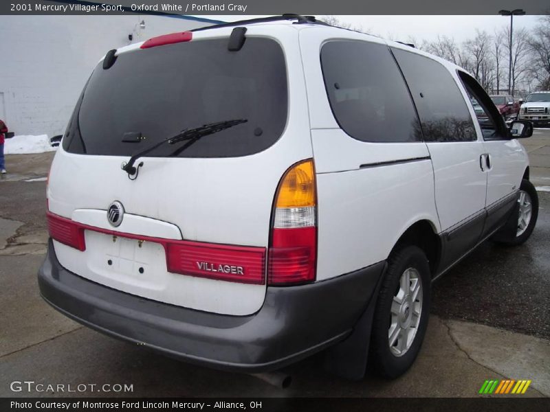 Oxford White / Portland Gray 2001 Mercury Villager Sport