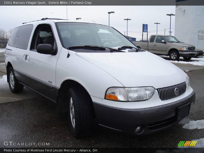 Oxford White / Portland Gray 2001 Mercury Villager Sport