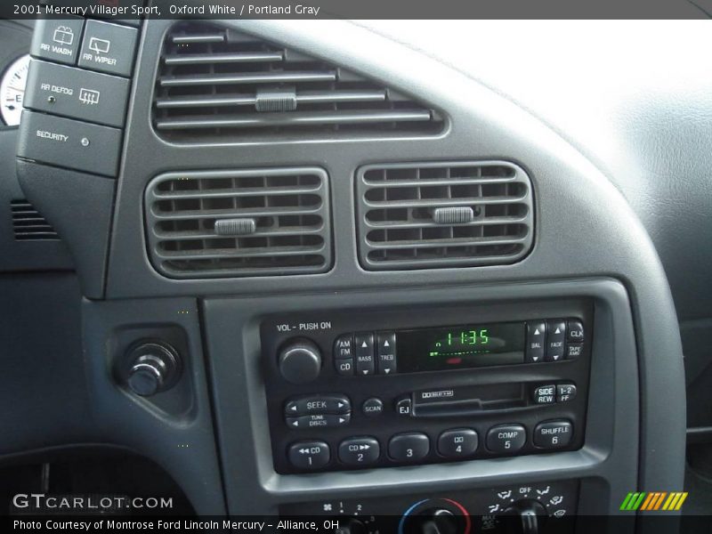Oxford White / Portland Gray 2001 Mercury Villager Sport