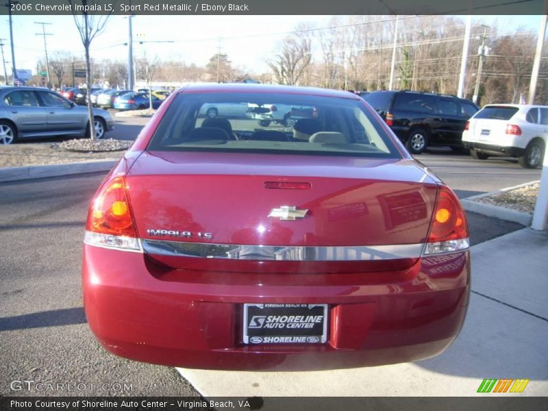 Sport Red Metallic / Ebony Black 2006 Chevrolet Impala LS