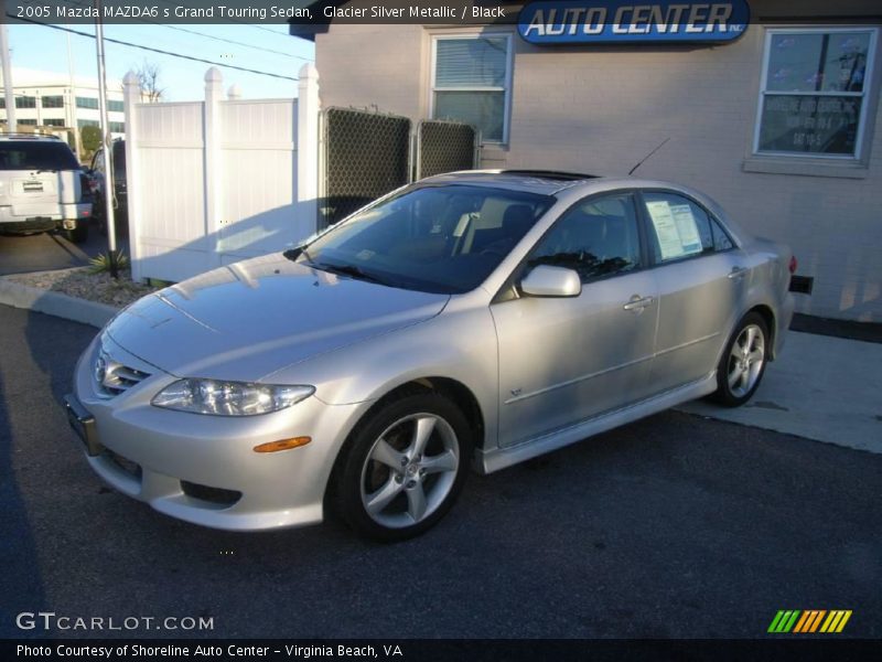 Glacier Silver Metallic / Black 2005 Mazda MAZDA6 s Grand Touring Sedan