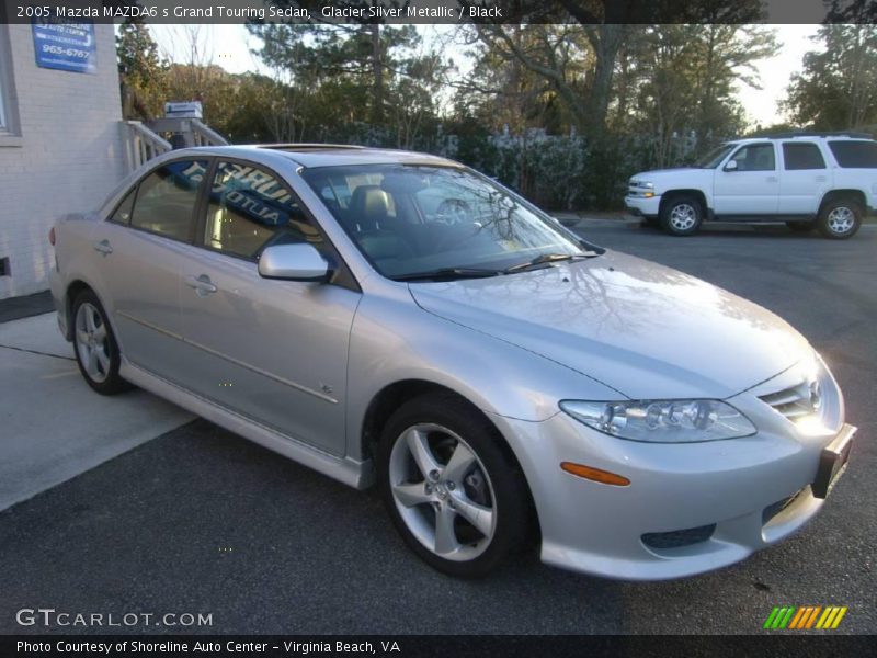 Glacier Silver Metallic / Black 2005 Mazda MAZDA6 s Grand Touring Sedan