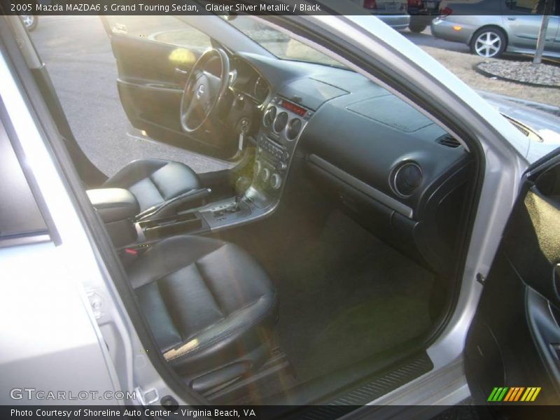 Glacier Silver Metallic / Black 2005 Mazda MAZDA6 s Grand Touring Sedan
