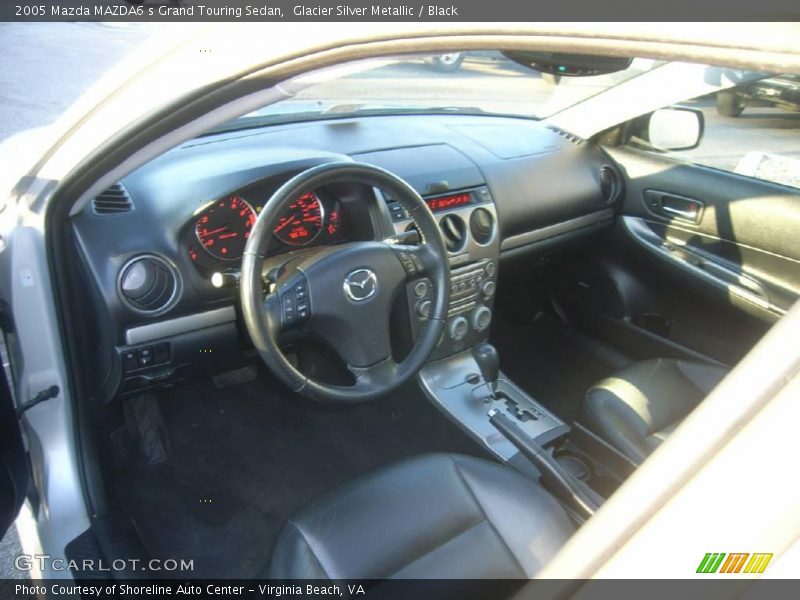 Glacier Silver Metallic / Black 2005 Mazda MAZDA6 s Grand Touring Sedan