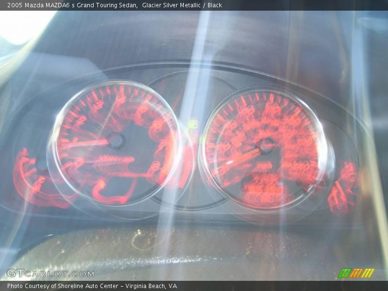 Glacier Silver Metallic / Black 2005 Mazda MAZDA6 s Grand Touring Sedan