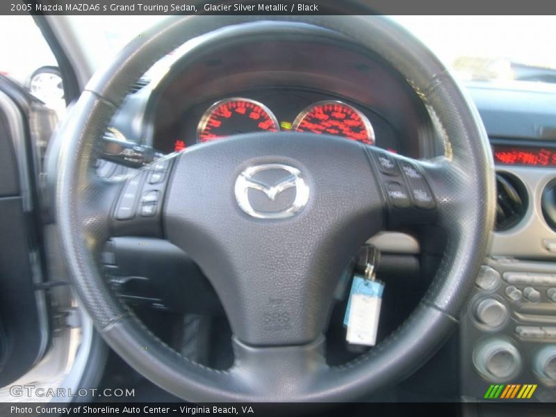 Glacier Silver Metallic / Black 2005 Mazda MAZDA6 s Grand Touring Sedan