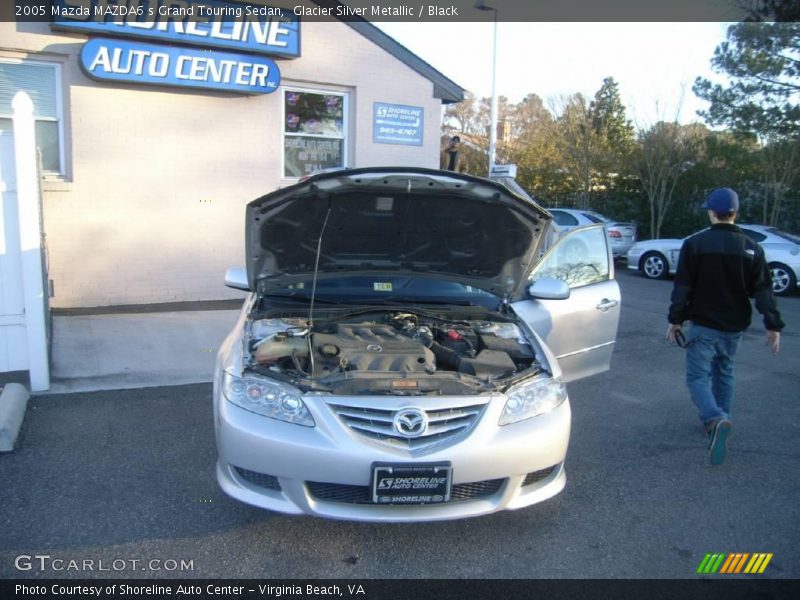 Glacier Silver Metallic / Black 2005 Mazda MAZDA6 s Grand Touring Sedan