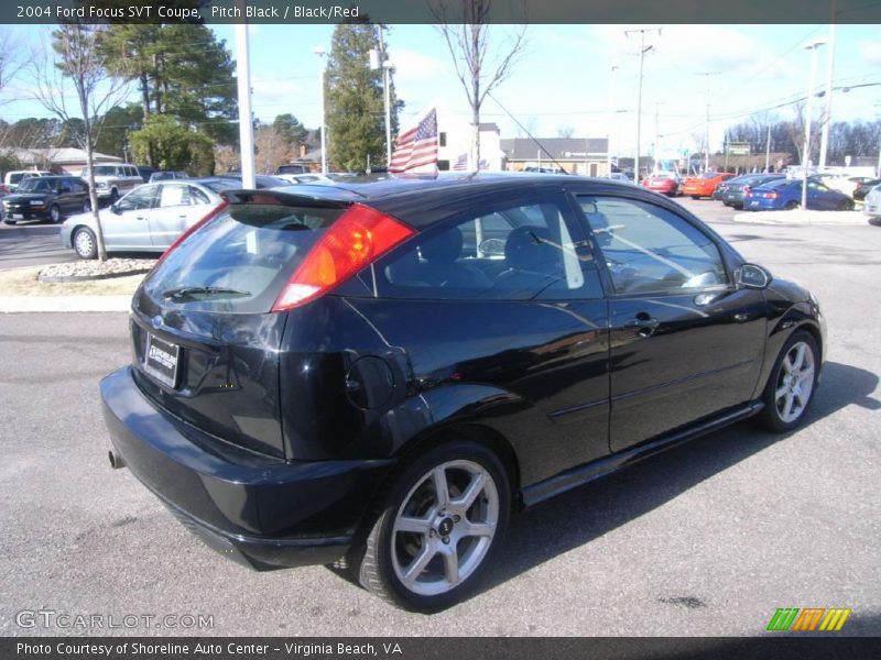 Pitch Black / Black/Red 2004 Ford Focus SVT Coupe