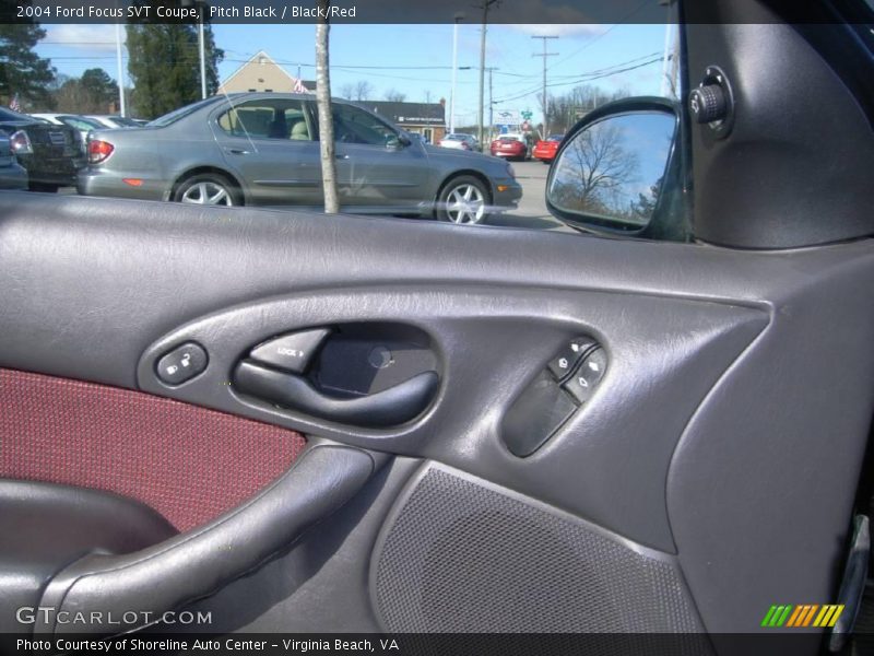 Pitch Black / Black/Red 2004 Ford Focus SVT Coupe