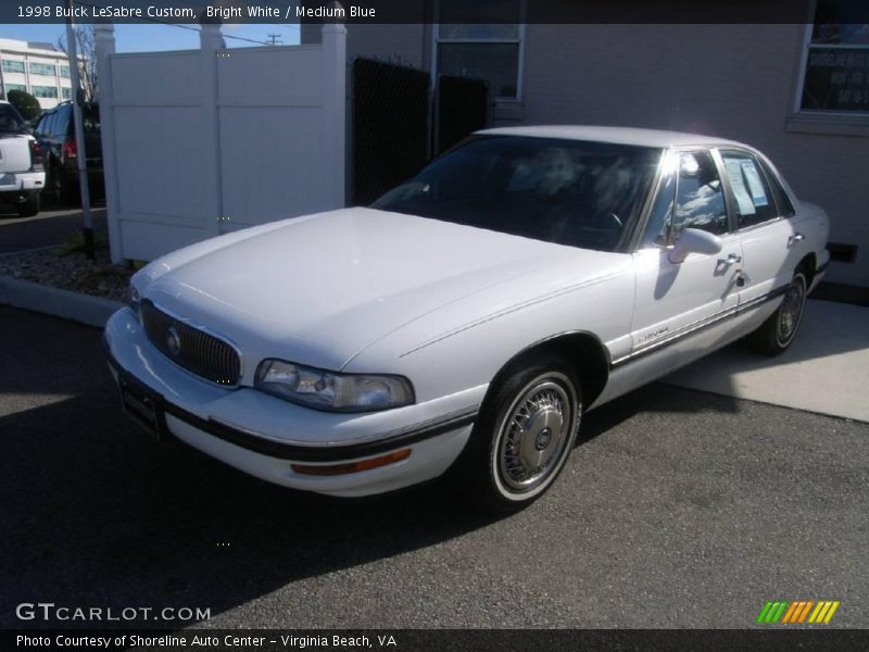 Bright White / Medium Blue 1998 Buick LeSabre Custom