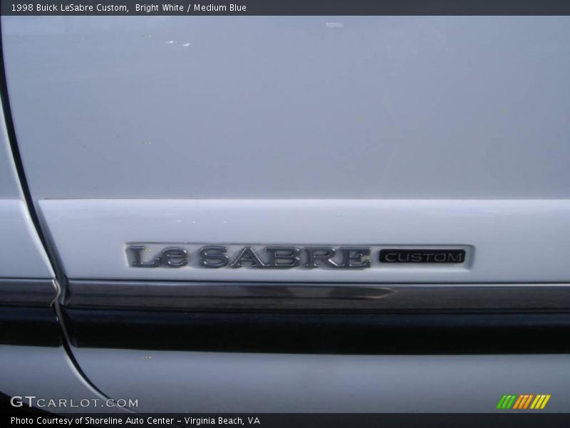 Bright White / Medium Blue 1998 Buick LeSabre Custom