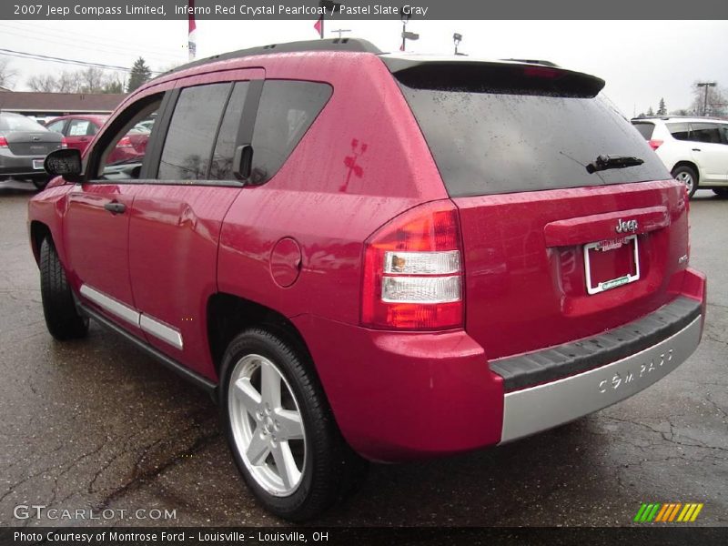 Inferno Red Crystal Pearlcoat / Pastel Slate Gray 2007 Jeep Compass Limited